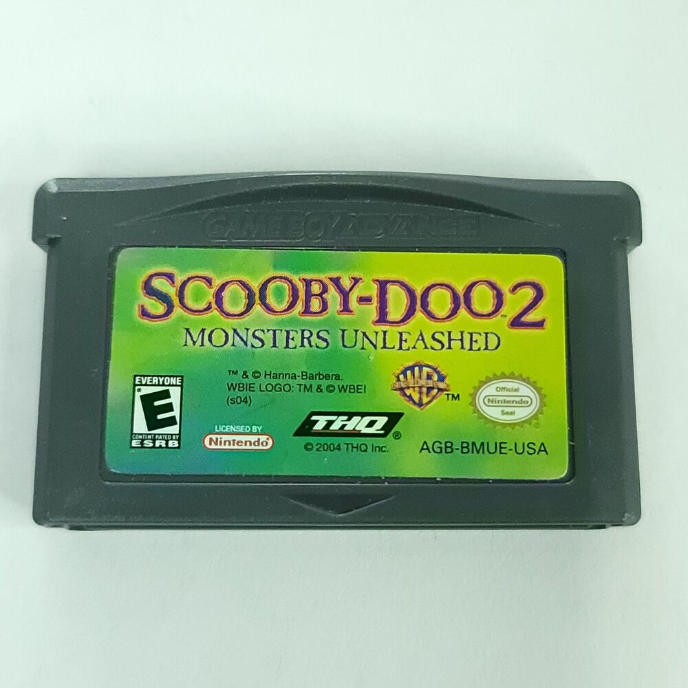 Nintendo Game Boy Advance Scooby-Doo 2 Monsters Unleashed Tested & Working THQ